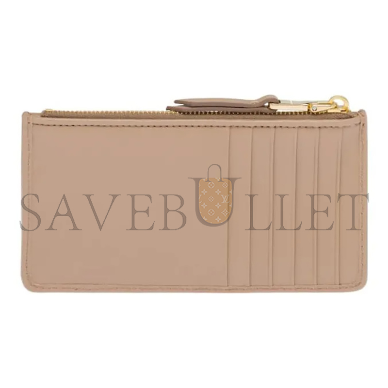 M1v M1v matelassÉ zippered solid color logo leather wallet 5mb006-f0770 (15*8cm)